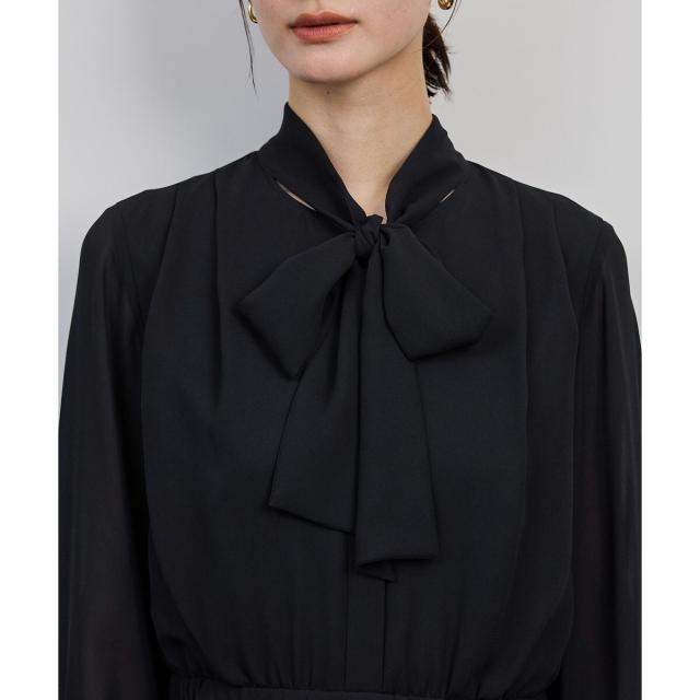 ロペ（ROPE’）/ジョーゼットシフォンプリーツワンピース・25AW