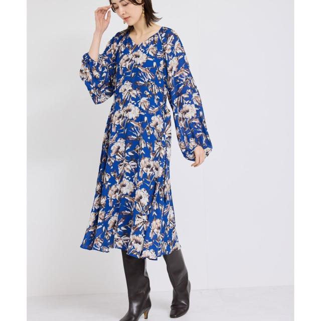 ロペ（ROPE’）/シアープリントボリュームスリーブワンピース