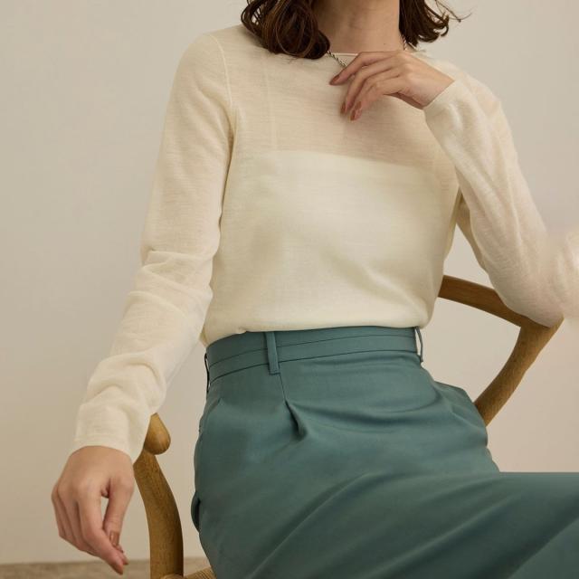 ロペ（ROPE’）/【COFIL（コフィル）】シアーボートネックカットソー