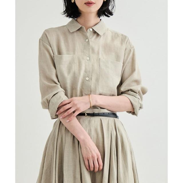 ロペ（ROPE'）/【洗える】ヨーロピアンリネンベーシックシャツ/一部