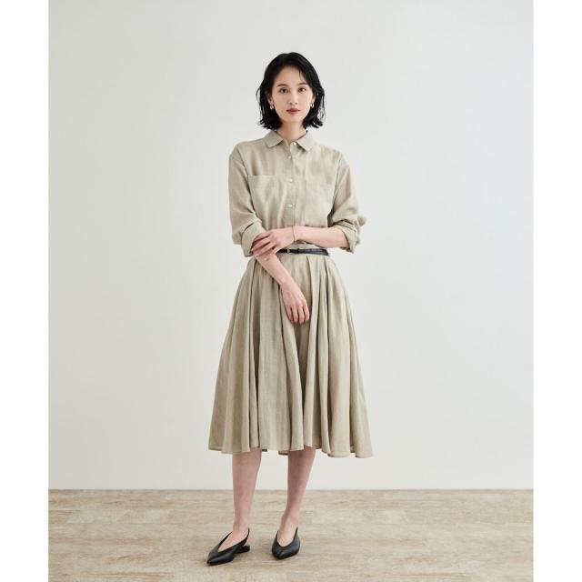 ロペ（ROPE'）/【洗える】ヨーロピアンリネンベーシックシャツ/一部