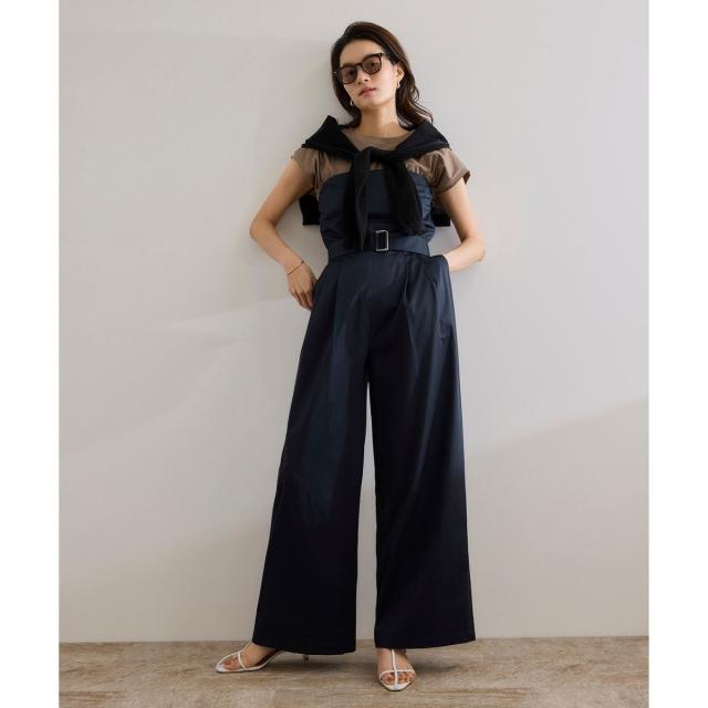 ロペ（ROPE’）/コットンサテンオールインワン/洗える