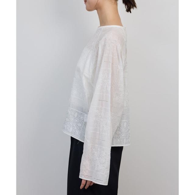 ロペ（ROPE'）/コットンエンブロイダリーレース刺繍ブラウスの通販はau