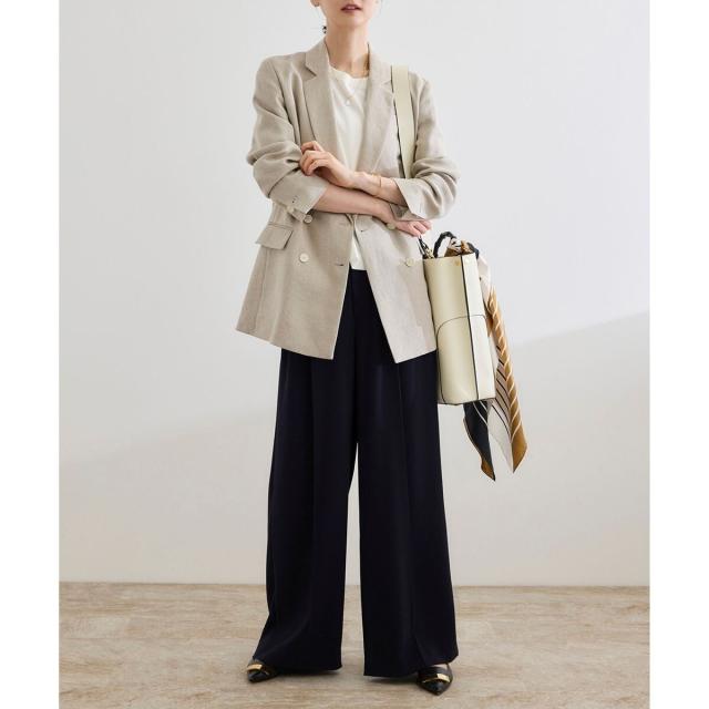 ロペ（ROPE'）/尾州リネンダブルブレストジャケット