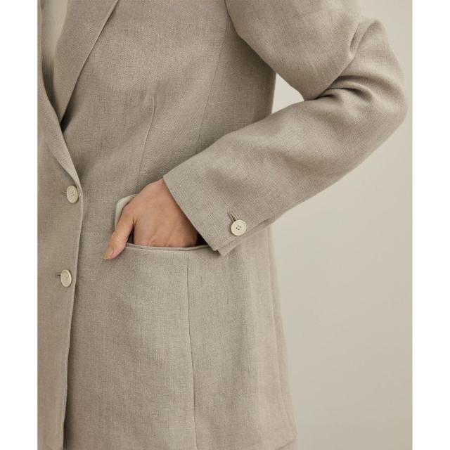 ROPE ロペ 尾州リネンダブルブレストジャケット サイズ38 ROPE'｜尾州リネンダブルブレストジャケット | Rakuten Fashion