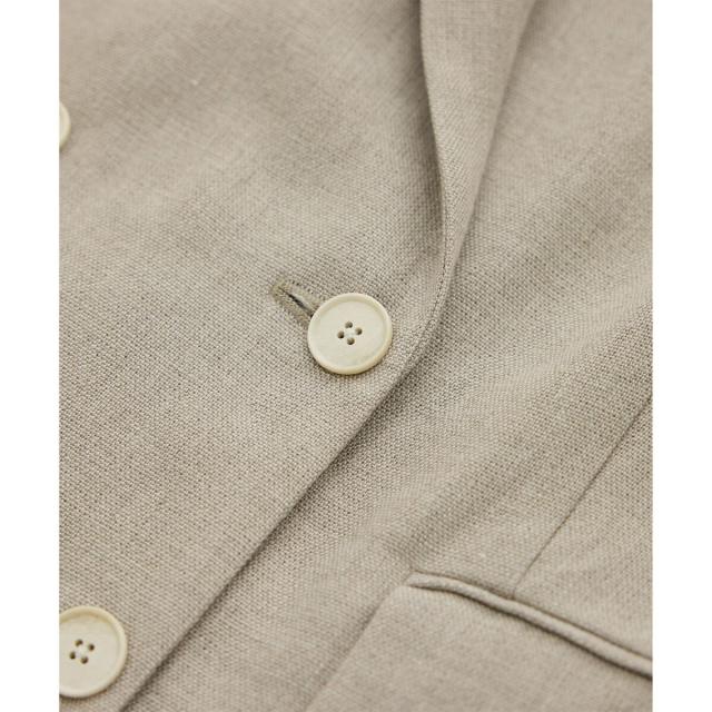 ROPE ロペ 尾州リネンダブルブレストジャケット サイズ38 ロペ（ROPE'）/尾州リネンダブルブレストジャケット