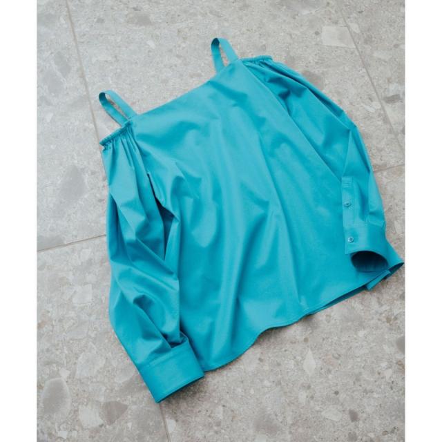 ロペ（ROPE’）/【洗える】コットンサテンオフショルダーブラウス