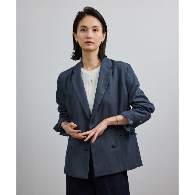 ロペ（ROPE’）/バックサテンダブルブレストジャケット