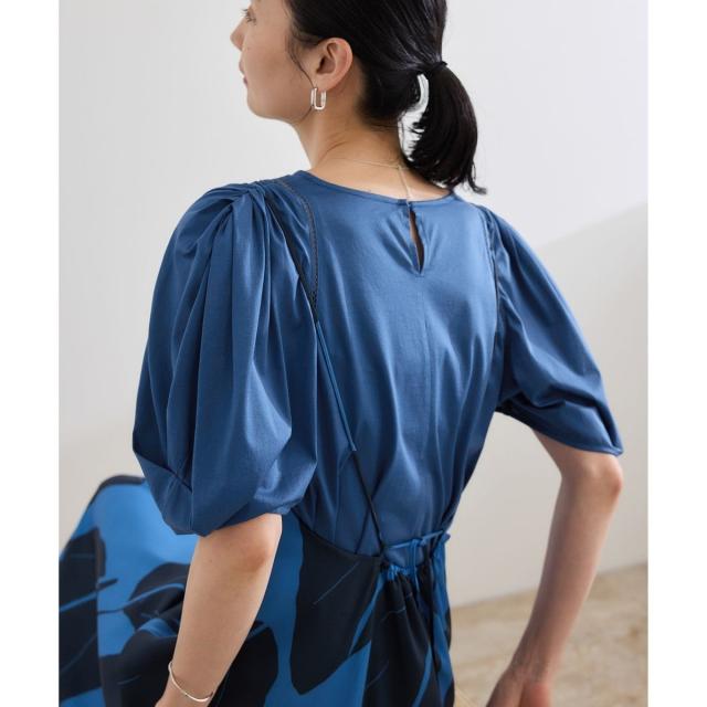 ロペ（ROPE’）/【洗える】クリア天竺ボリュームスリーブプルオーバー【お仕事・通勤対応】