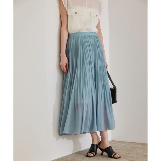 ロペ（ROPE’）/【洗える】【WEB・一部店舗限定】サーキュラー手絞りプリーツスカート