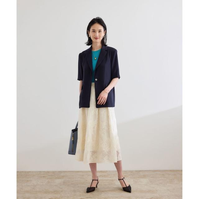 ロペ（ROPE'）/フラワーエンブロイダリースカート/セットアップ対応の