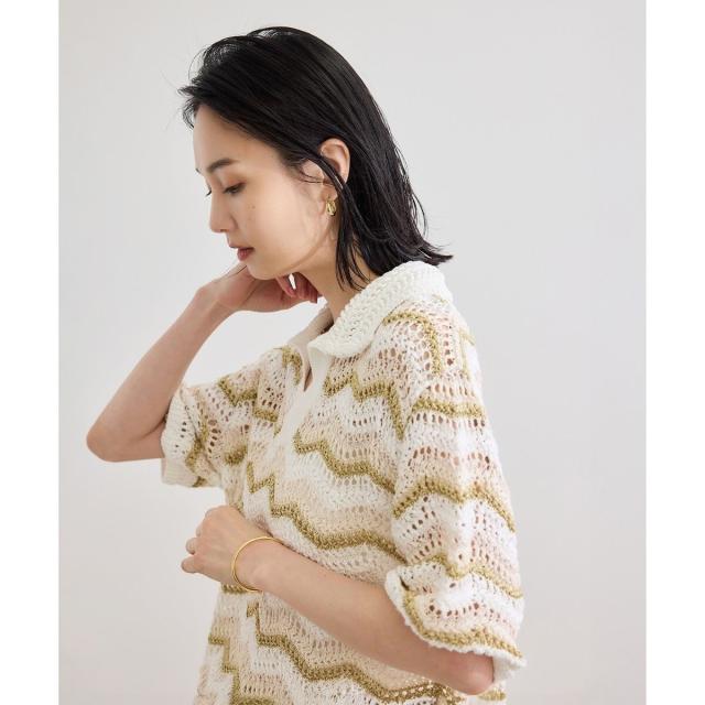 ロペ（ROPE'）/【COOHEM（コーヘン）】ZIGZAG SUKASHI KNIT PULLOVER