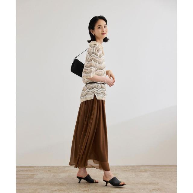 ロペ（ROPE'）/【COOHEM（コーヘン）】ZIGZAG SUKASHI KNIT PULLOVER