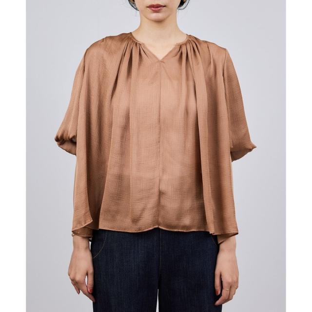 ロペ（ROPE'）/楊柳スキッパーブラウス/イージーケアの通販はau PAY