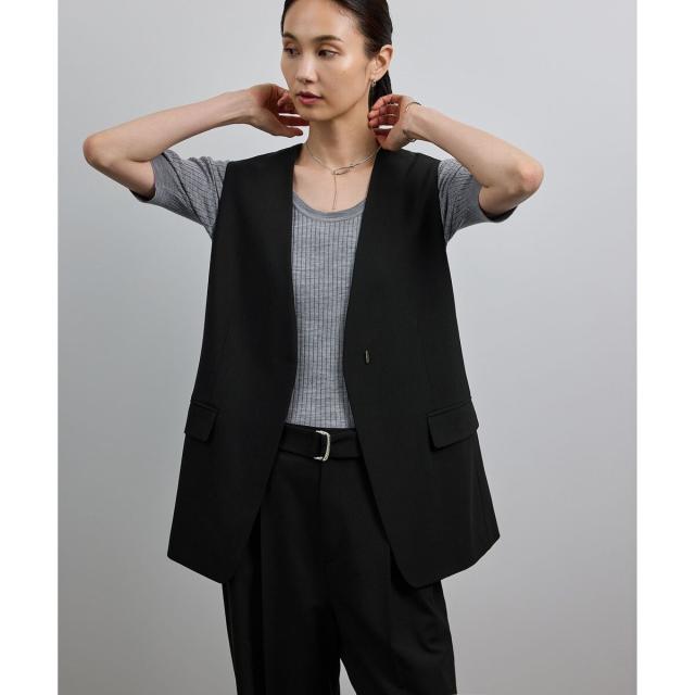 ロペ（ROPE’）/【洗える】ウール混ツイル ジレベスト/セットアップ対応【WEB・一部店舗限定】_1