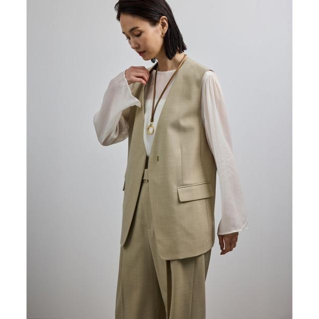 ロペ（ROPE’）/【洗える】ウール混ツイル ジレベスト/セットアップ対応【WEB・一部店舗限定】_2
