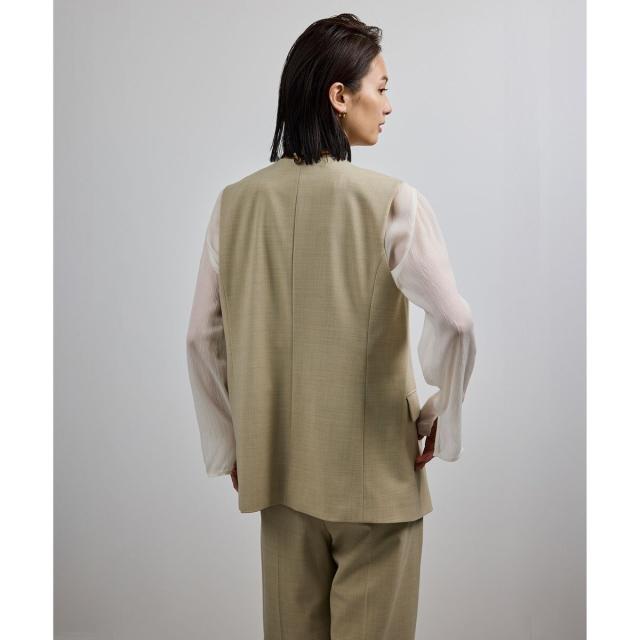 ロペ（ROPE’）/【洗える】ウール混ツイル ジレベスト/セットアップ対応【WEB・一部店舗限定】_3