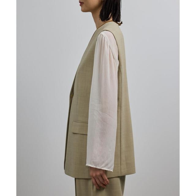 ロペ（ROPE’）/【洗える】ウール混ツイル ジレベスト/セットアップ対応【WEB・一部店舗限定】_10