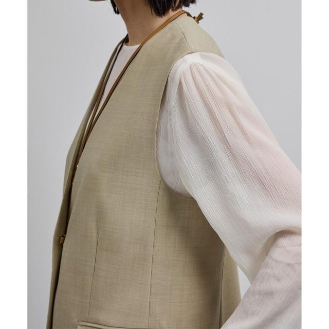 ロペ（ROPE’）/【洗える】ウール混ツイル ジレベスト/セットアップ対応【WEB・一部店舗限定】_13