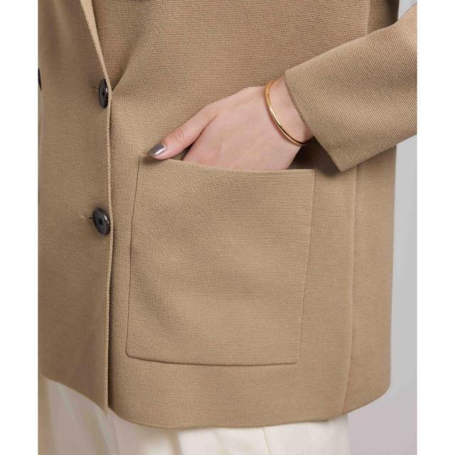 ロペ（ROPE'）/ミラノリブ ニットダブルジャケット/イージーケアの通販