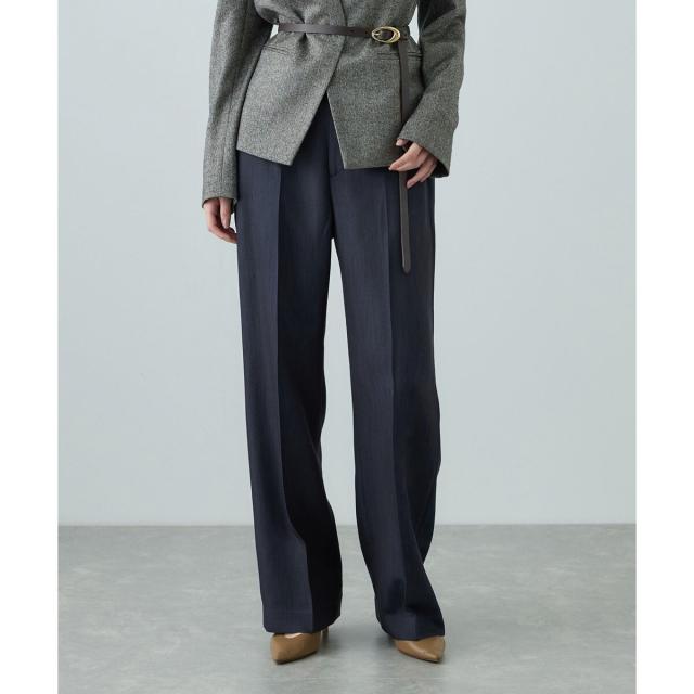 ロペ（ROPE’）/センタープレスパンツ(トリアセテートツイル/デニムライク)