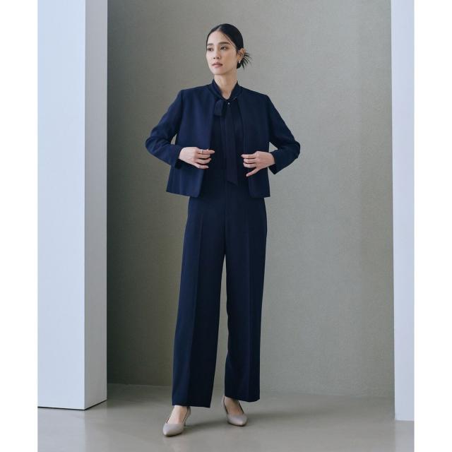 ロペ（ROPE’）/トリアセダブルクロス ストレートワイドパンツ/イージーケア・セットアップ対応・25AW_2