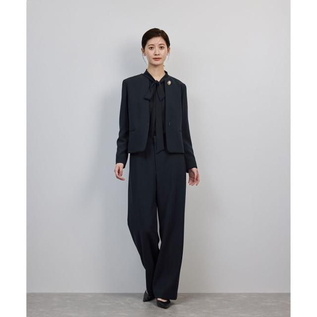 ロペ（ROPE’）/トリアセダブルクロス ストレートワイドパンツ/イージーケア・セットアップ対応・25AW_19