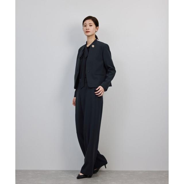 ロペ（ROPE’）/トリアセダブルクロス クルーネックジャケット/イージーケア・セットアップ対応・25AW_6