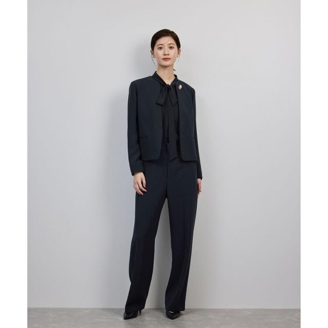 ロペ（ROPE’）/トリアセダブルクロス クルーネックジャケット/イージーケア・セットアップ対応・25AW_7