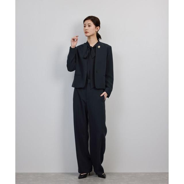 ロペ（ROPE’）/トリアセダブルクロス クルーネックジャケット/イージーケア・セットアップ対応・25AW_8