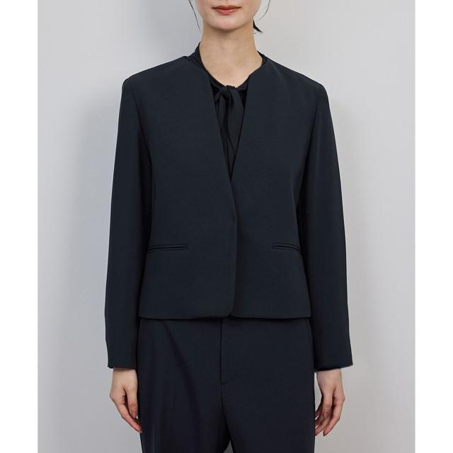 ロペ（ROPE’）/トリアセダブルクロス クルーネックジャケット/イージーケア・セットアップ対応・25AW_10