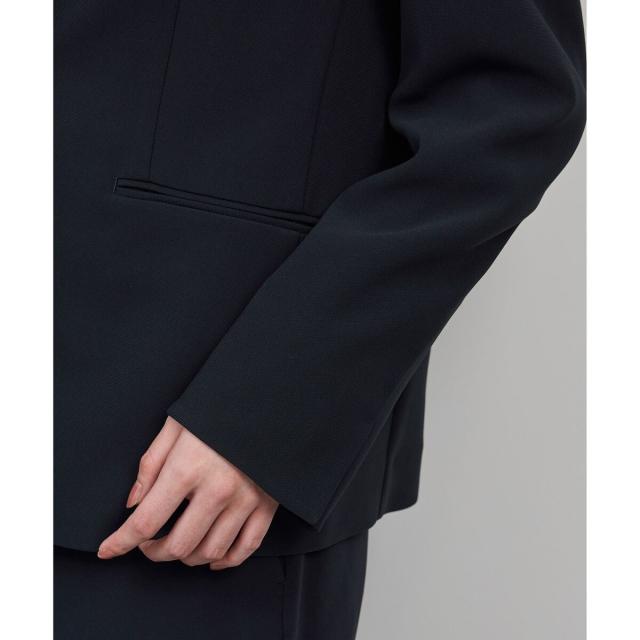 ロペ（ROPE’）/トリアセダブルクロス クルーネックジャケット/イージーケア・セットアップ対応・25AW_15