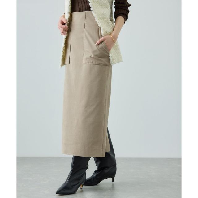 ロペ（ROPE’）/[美人スカート]スエードポケット付きタイトスカート/イージーケア