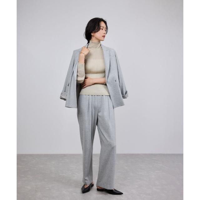 ロペ（ROPE'）/ウールフランネルタックイージーパンツ/イージーケア