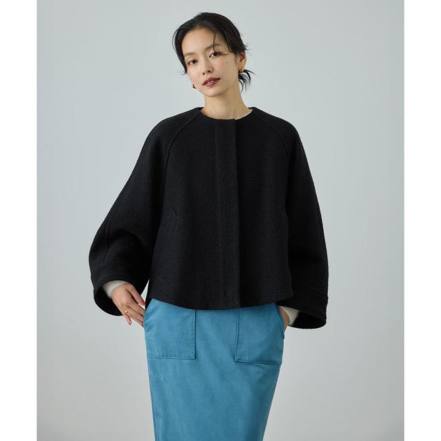 ロペ（ROPE'）/圧縮ウールコクーンショート丈コート/Bellandi