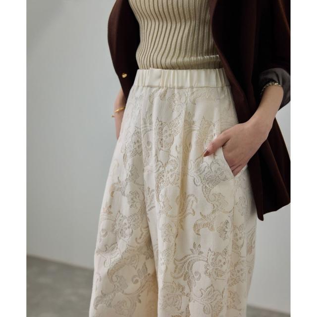 NEW】ロペ（ROPE'）/フラワーレースイージーパンツ