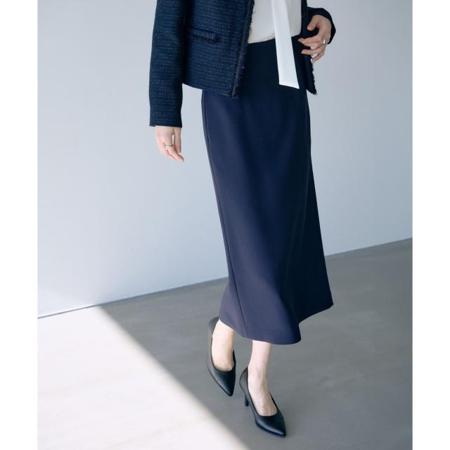 【NEW】ロペ（ROPE’）/トリアセダブルクロス ハイウエストタイトスカート/イージーケア・セットアップ対応・26SS