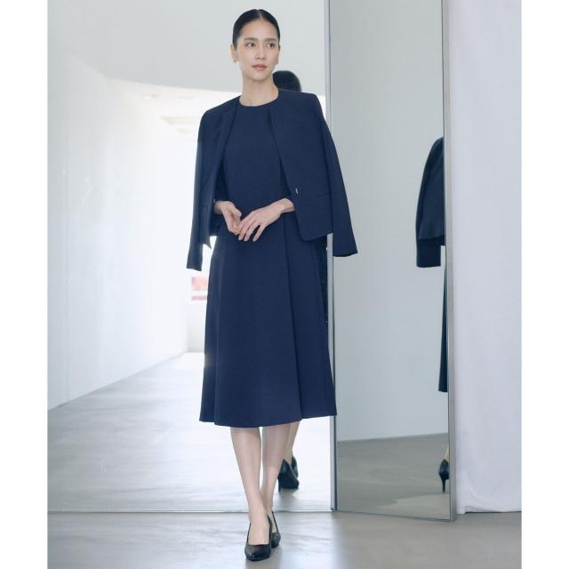 ロペ（ROPE’）/トリアセダブルクロス クルーネックジャケット/セットアップ対応・イージーケア・26SS_2