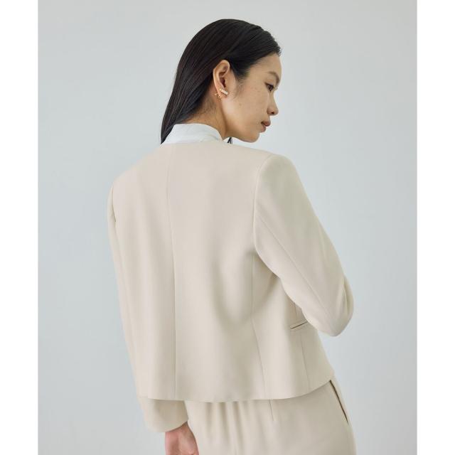 ロペ（ROPE’）/トリアセダブルクロス クルーネックジャケット/セットアップ対応・イージーケア・26SS_8