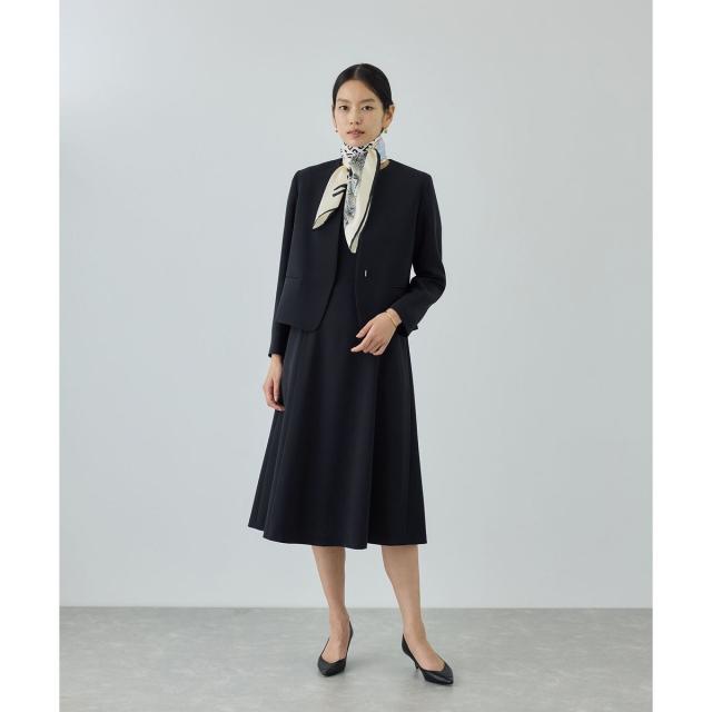 ロペ（ROPE’）/トリアセダブルクロス クルーネックジャケット/セットアップ対応・イージーケア・26SS_9