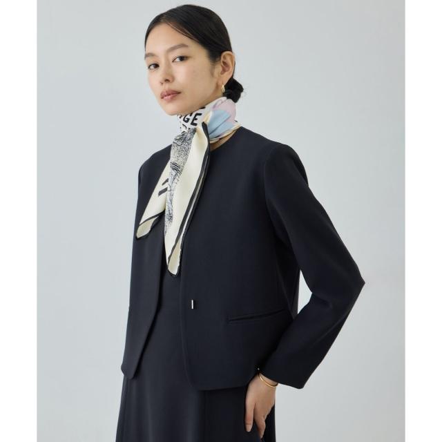 ロペ（ROPE’）/トリアセダブルクロス クルーネックジャケット/セットアップ対応・イージーケア・26SS_10