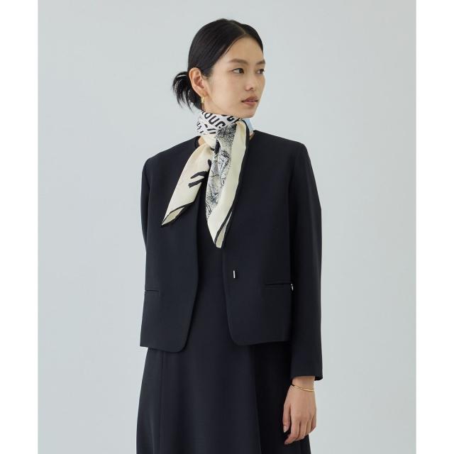 ロペ（ROPE’）/トリアセダブルクロス クルーネックジャケット/セットアップ対応・イージーケア・26SS_11