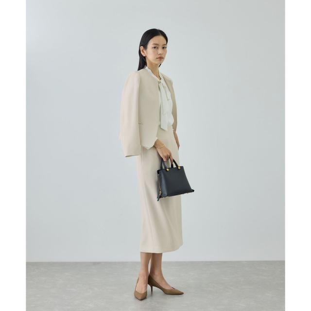 ロペ（ROPE’）/トリアセダブルクロス クルーネックジャケット/セットアップ対応・イージーケア・26SS_13