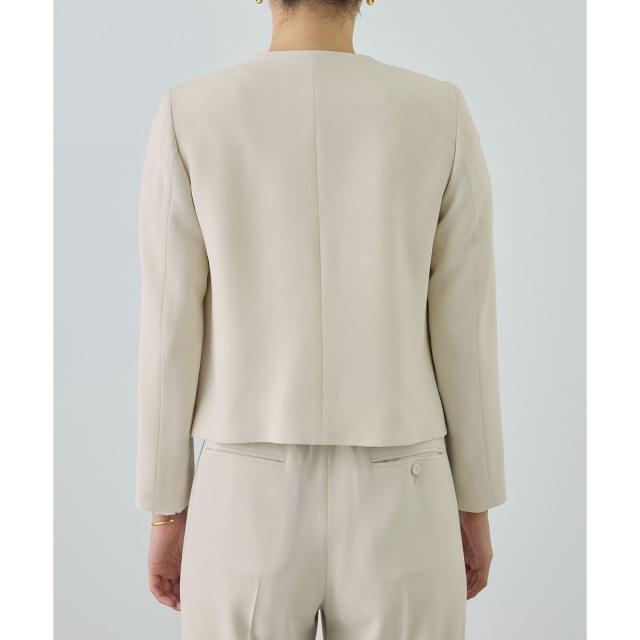 ロペ（ROPE’）/トリアセダブルクロス クルーネックジャケット/セットアップ対応・イージーケア・26SS_17