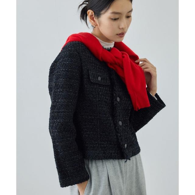 ロペ（ROPE’）/【COOHEM(コーヘン)】BASIC TWEED VELVET JACKET