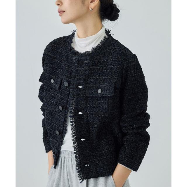 ロペ（ROPE’）/【COOHEM(コーヘン)】BASIC TWEED VELVET JACKET_5