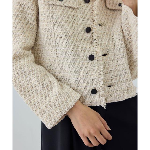 ロペ（ROPE’）/【COOHEM(コーヘン)】BASIC TWEED VELVET JACKET_8
