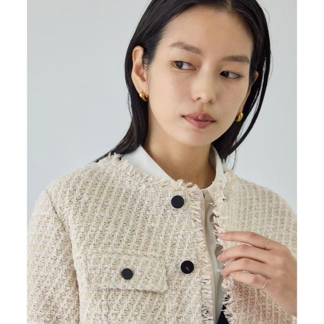 ロペ（ROPE’）/【COOHEM(コーヘン)】BASIC TWEED VELVET JACKET_9