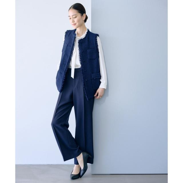 ロペ（ROPE’）/トリアセダブルクロス ストレートワイドパンツ/セットアップ対応・イージーケア・26SS_2