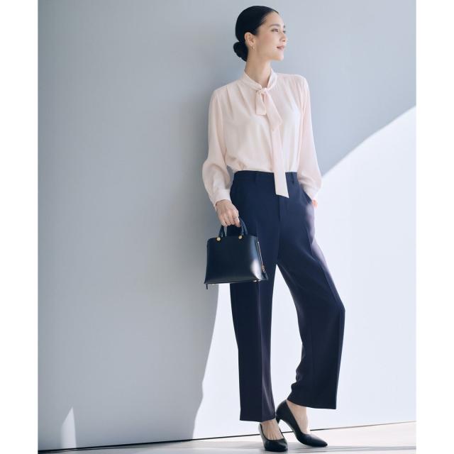 ロペ（ROPE’）/トリアセダブルクロス ストレートワイドパンツ/セットアップ対応・イージーケア・26SS_4